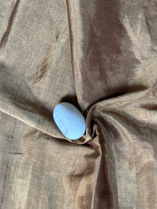 Gold tissue silk handwoven fabric