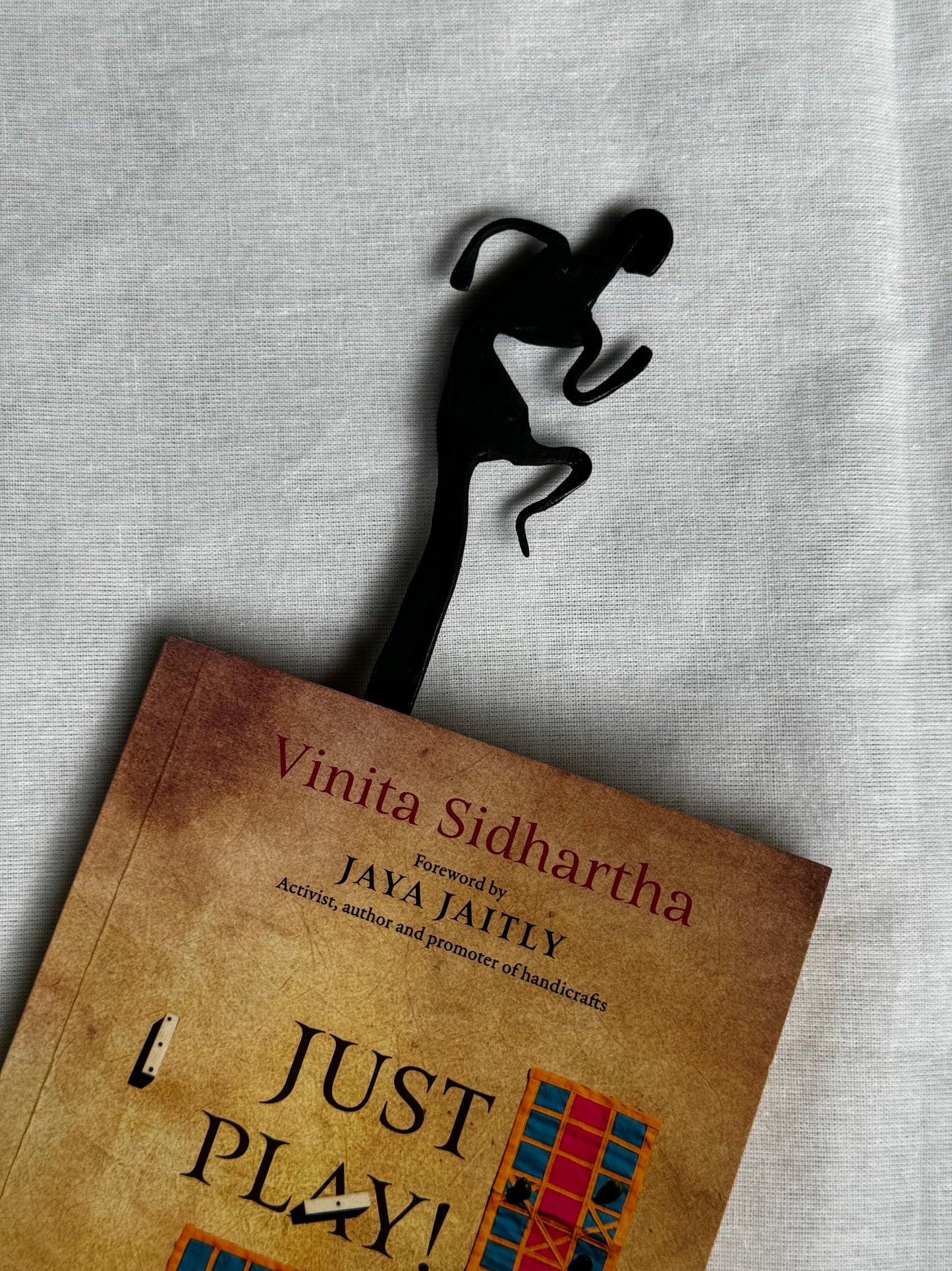 Quirky wrought iron handcrafted bookmark