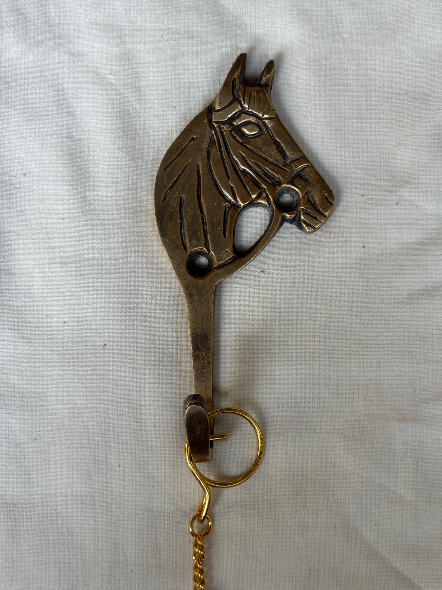 Horse key hanger made of brass