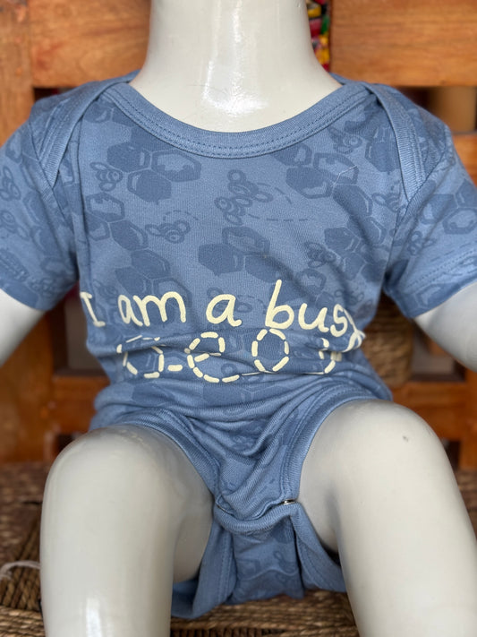 Onesie in soft knit bamboo with cute prints - unisex