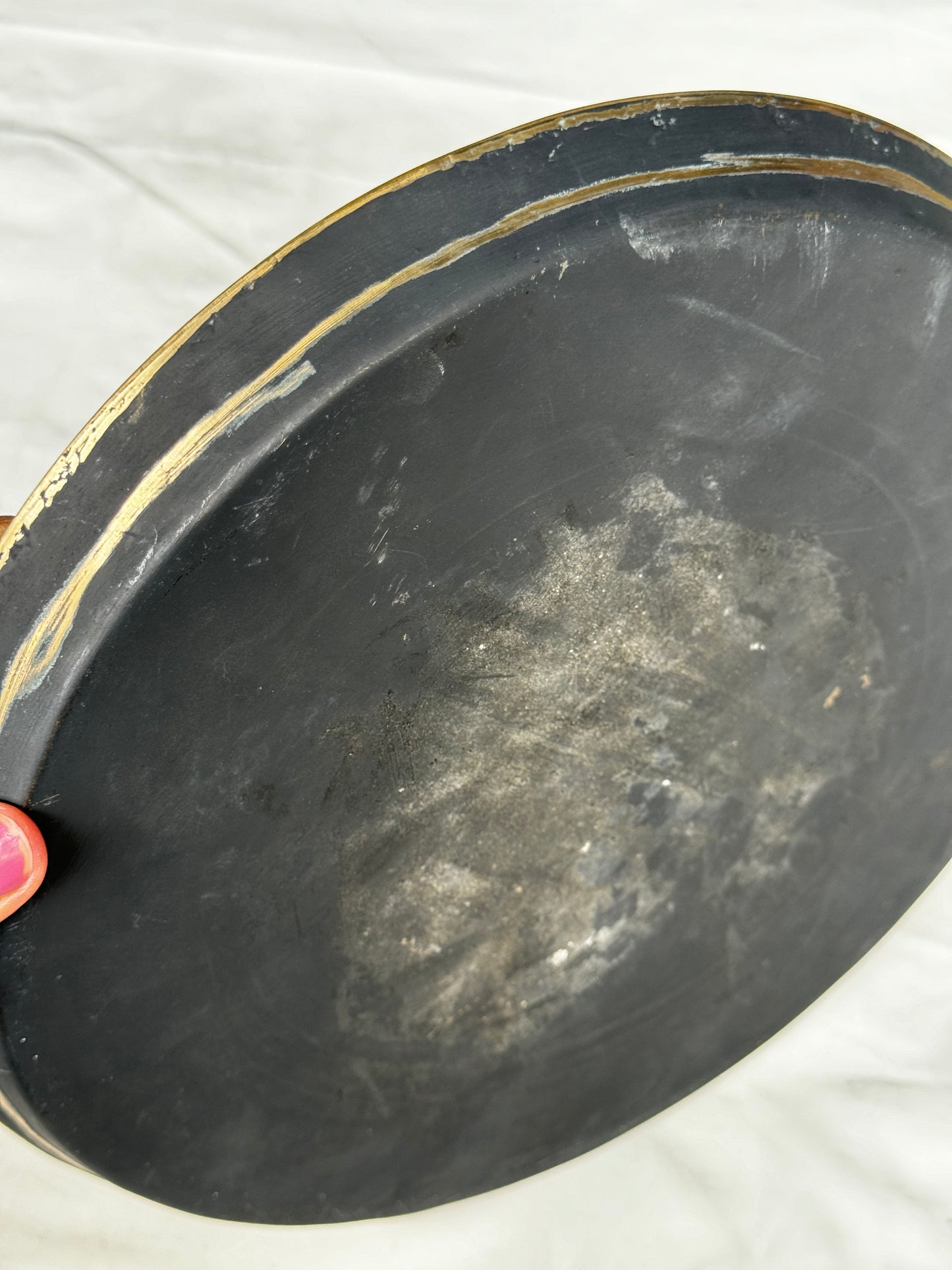 Bronze Kansa handcrafted traditional thali plate - 10.5 inches diameter