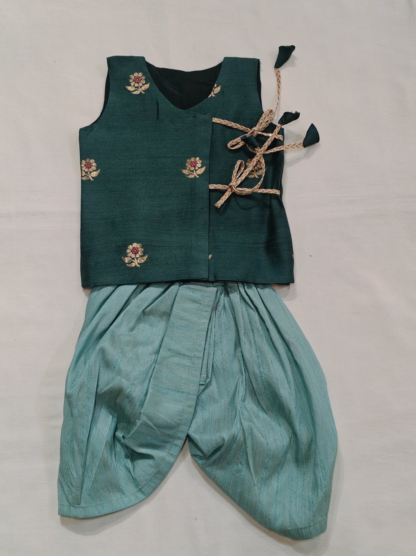 Soft pure silk hand woven jabla for boys - colors n designs options available