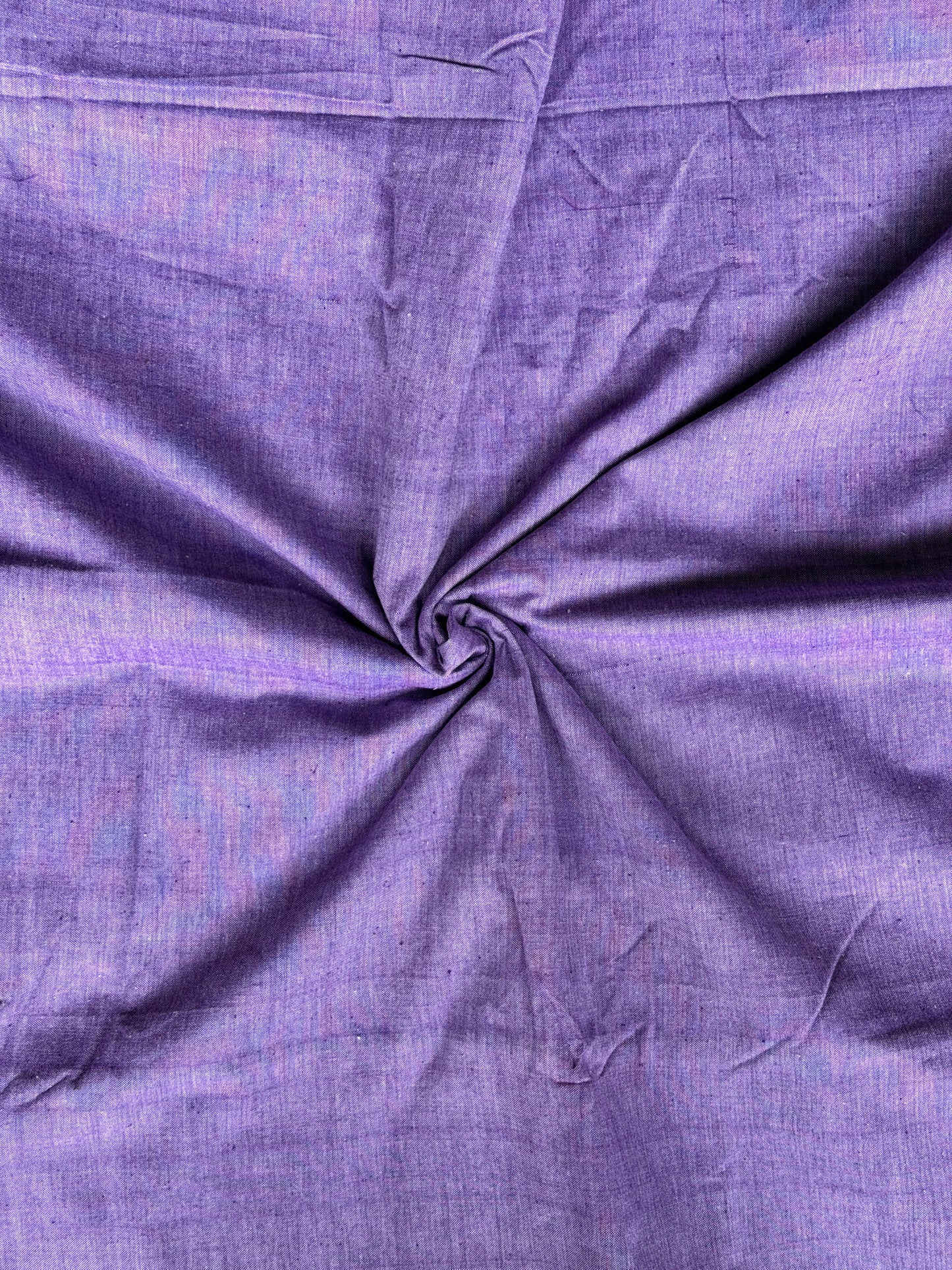 Lavender hand woven soft n thick cotton fabric