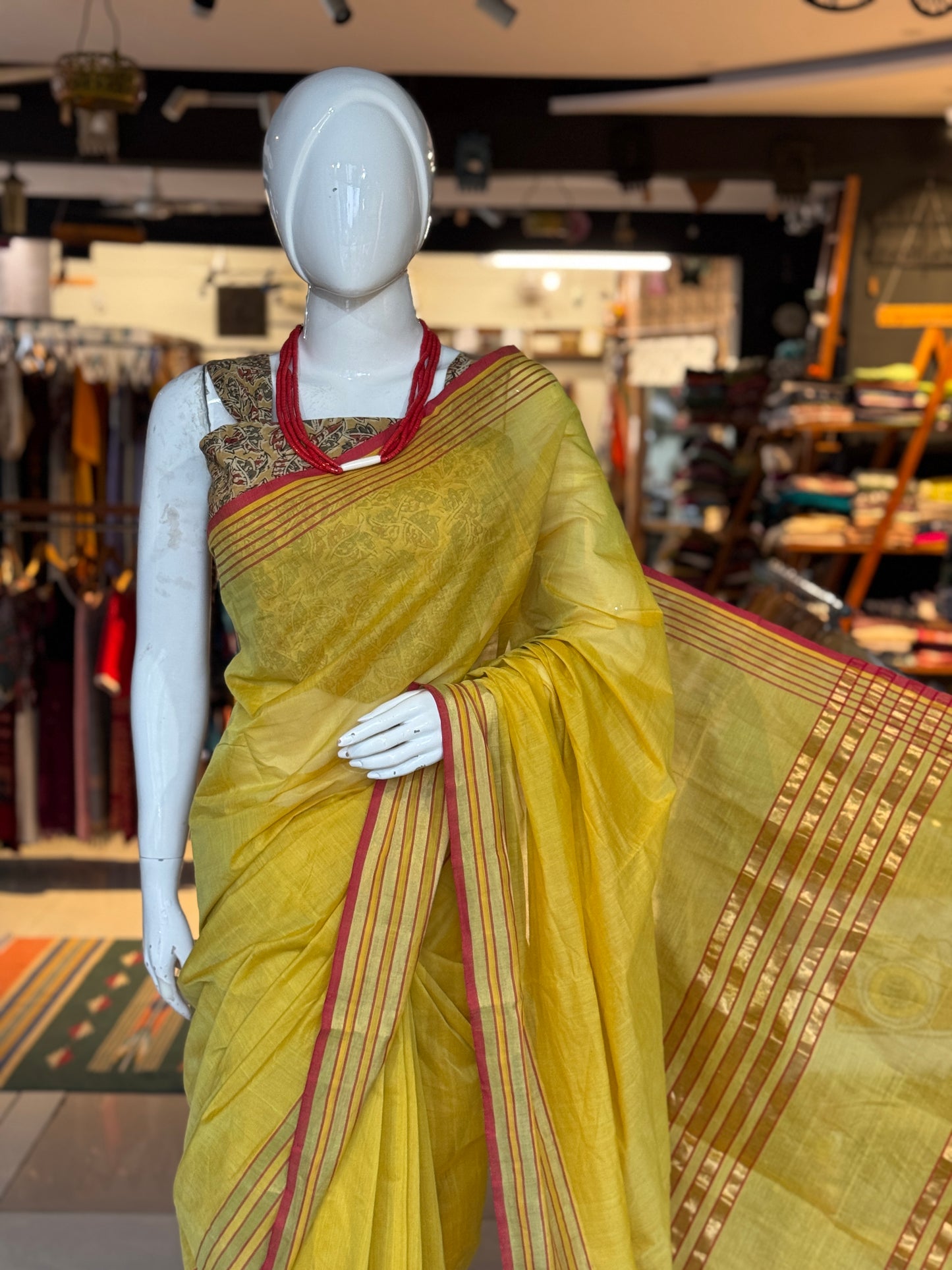 Soft hand woven cotton Venkatagiri saree