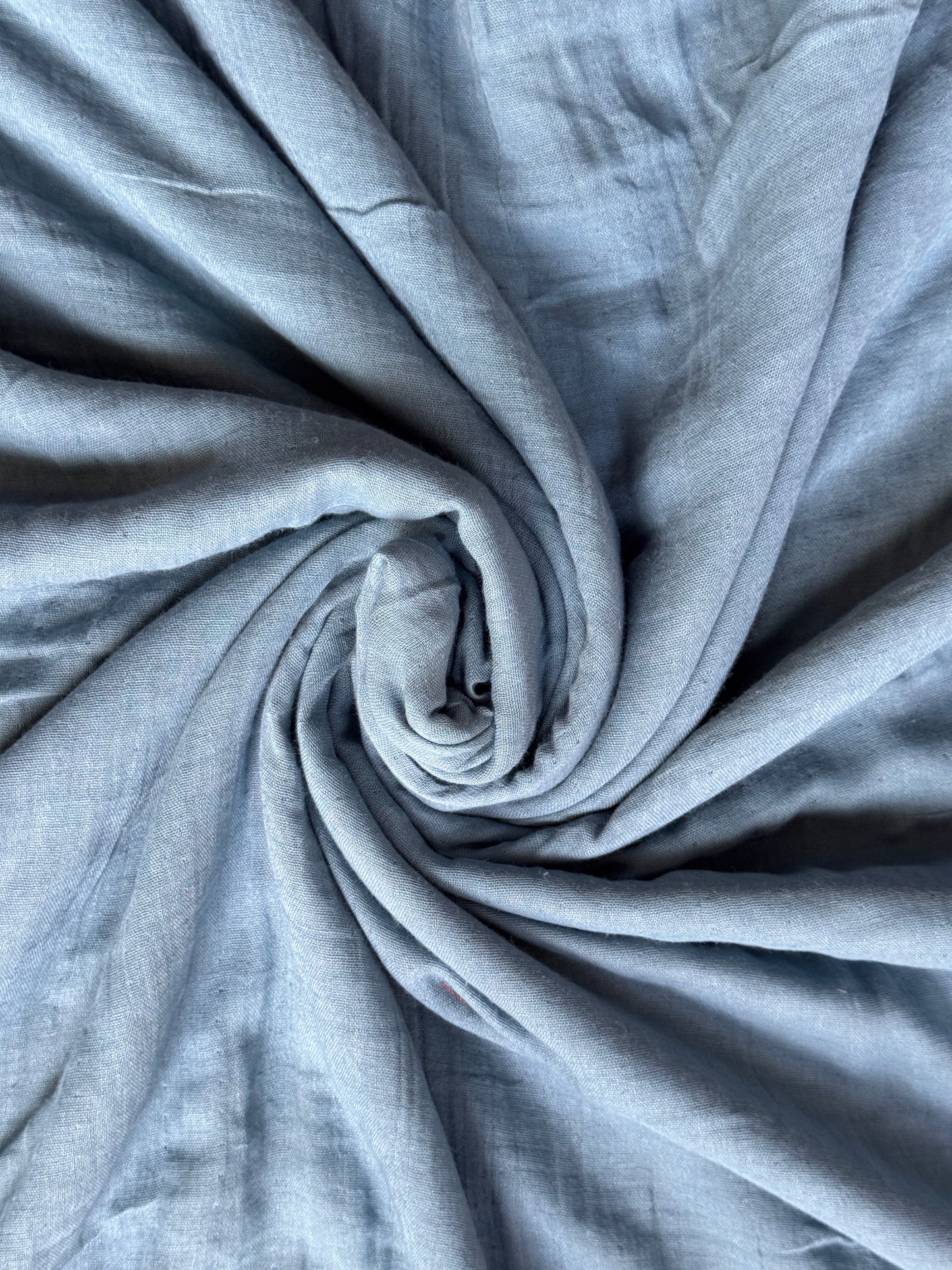 Plain double cotton fabric, soft and layered - color options available