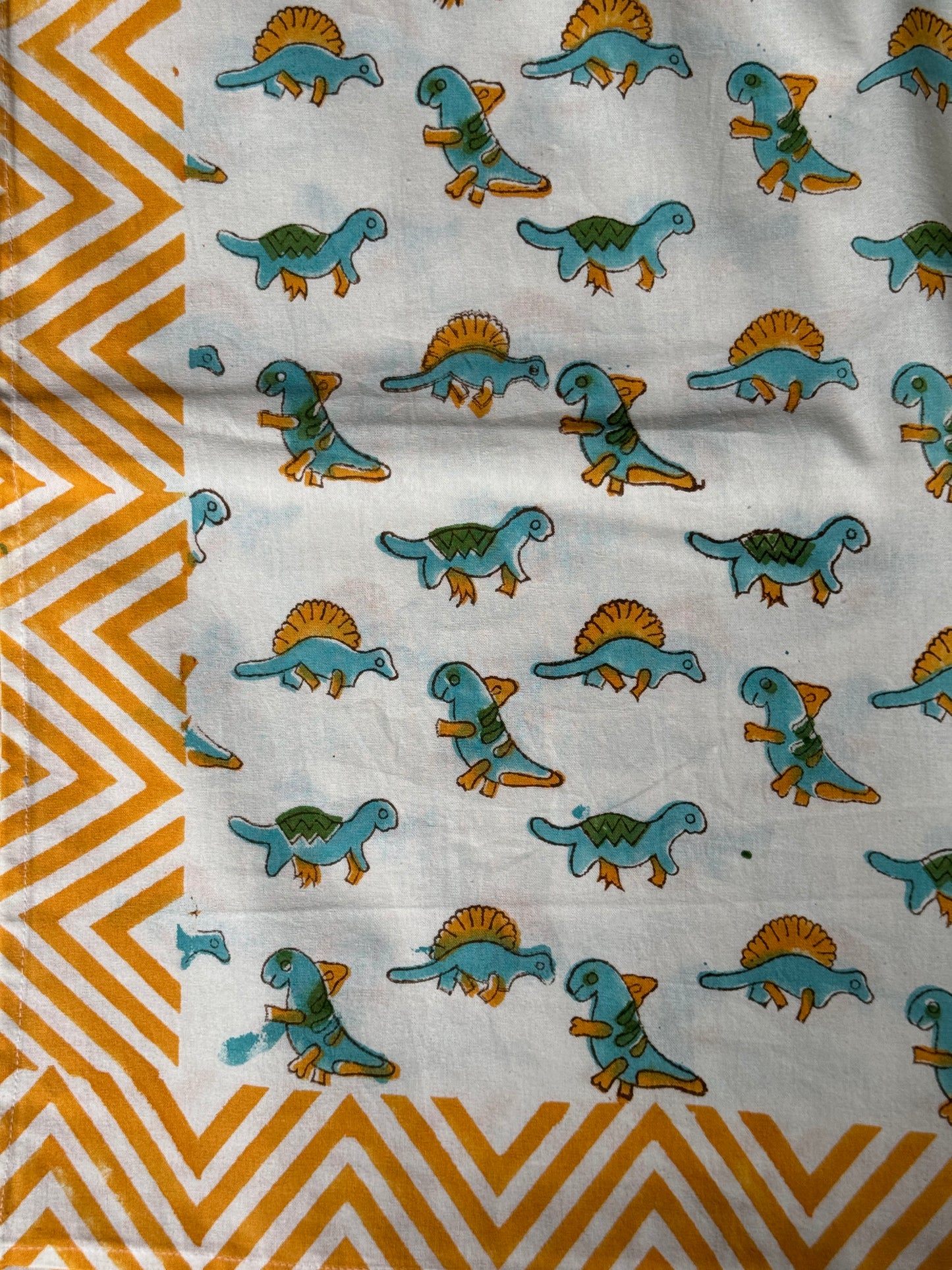 Cute prints single bedsheet & pillow cover in hand block printed pure cotton - multiple designs available
