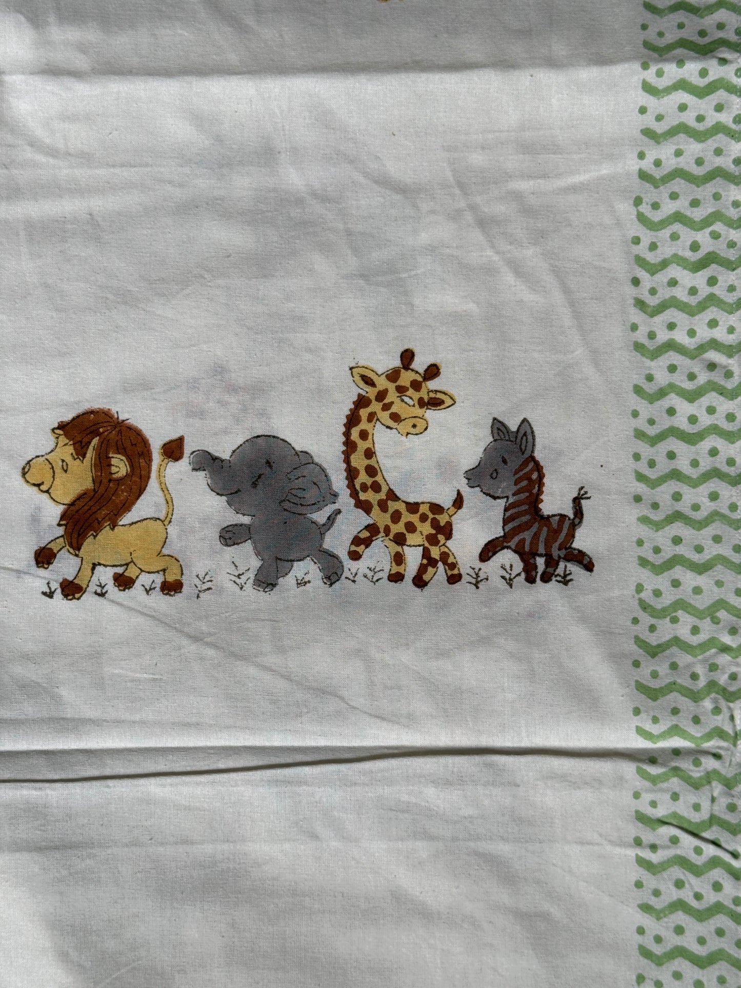 Cute prints single bedsheet & pillow cover in hand block printed pure cotton - multiple designs available