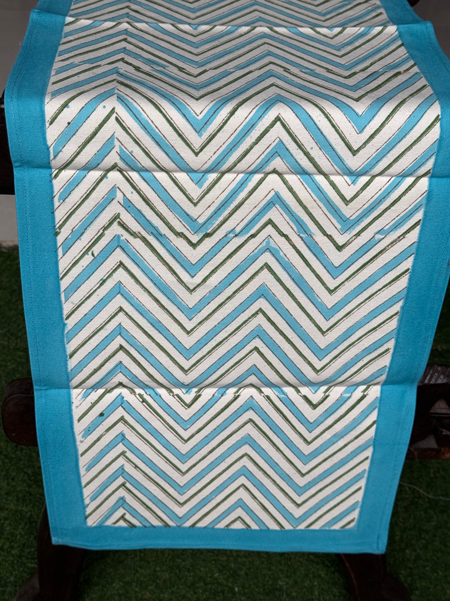 8 seater table runners - Hand block printed cotton - click to see design options