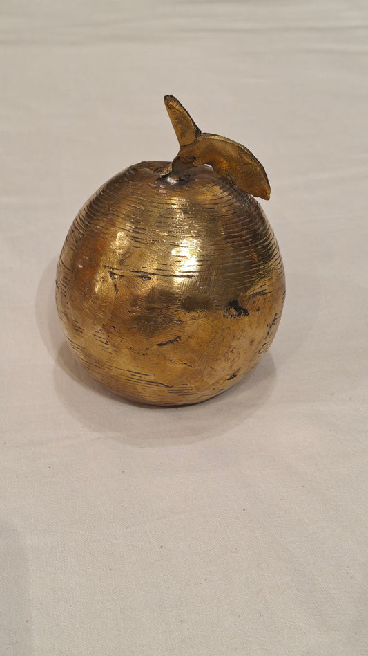 Handcrafted brass Apple - Decor