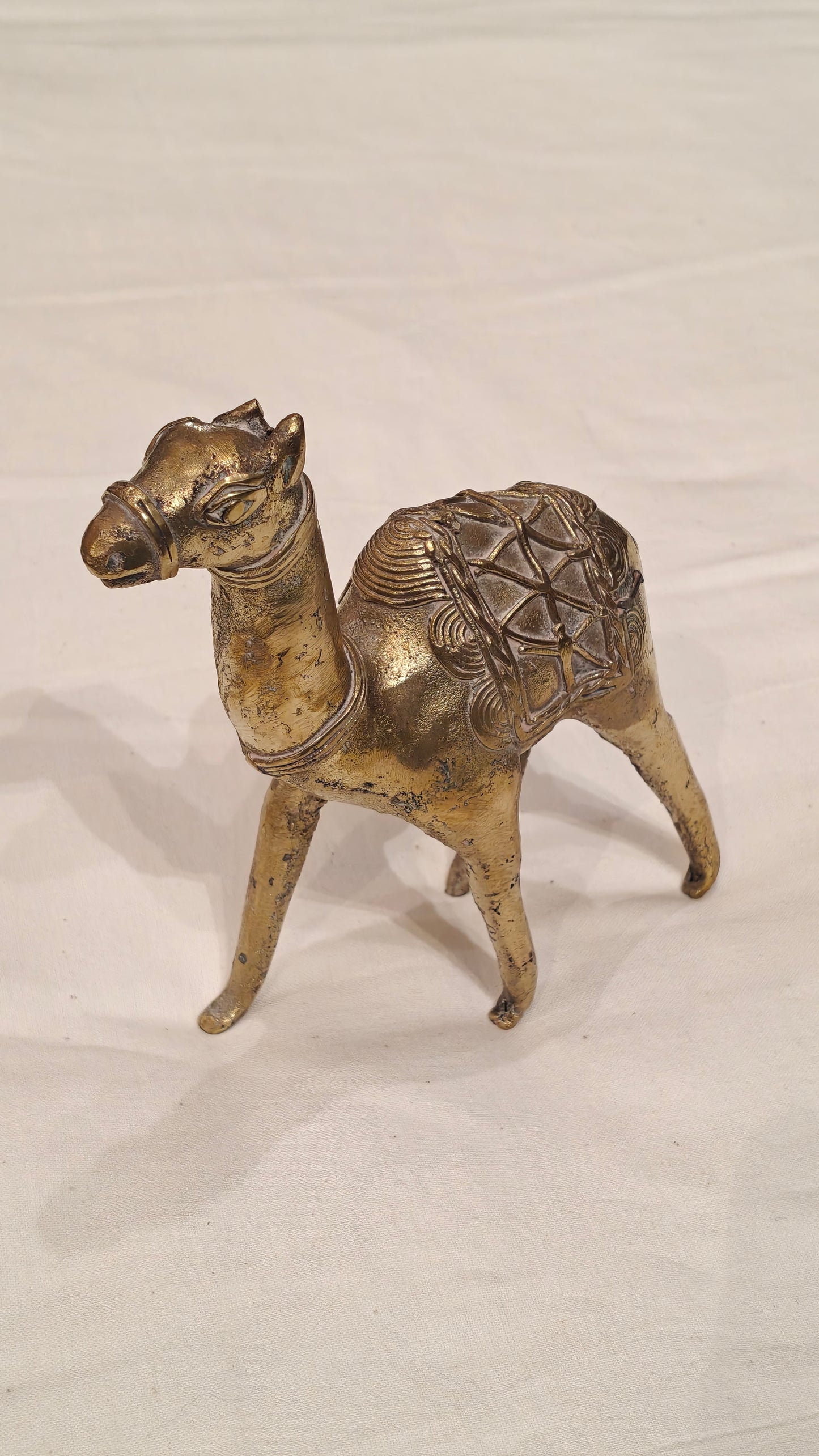 Adorable Camel - Handcrafted brass decor