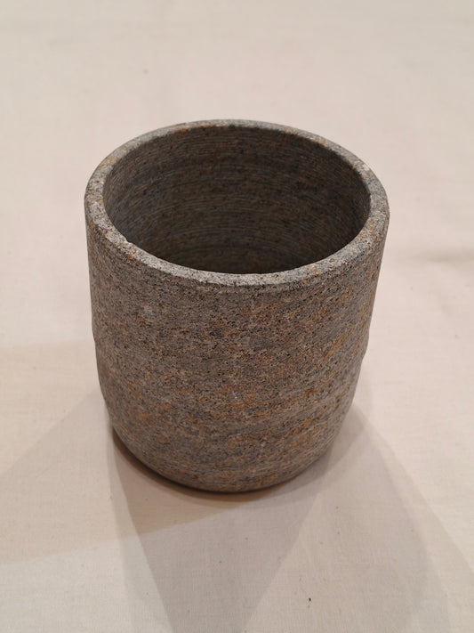 Soap stone handcrafted tumbler / organizer