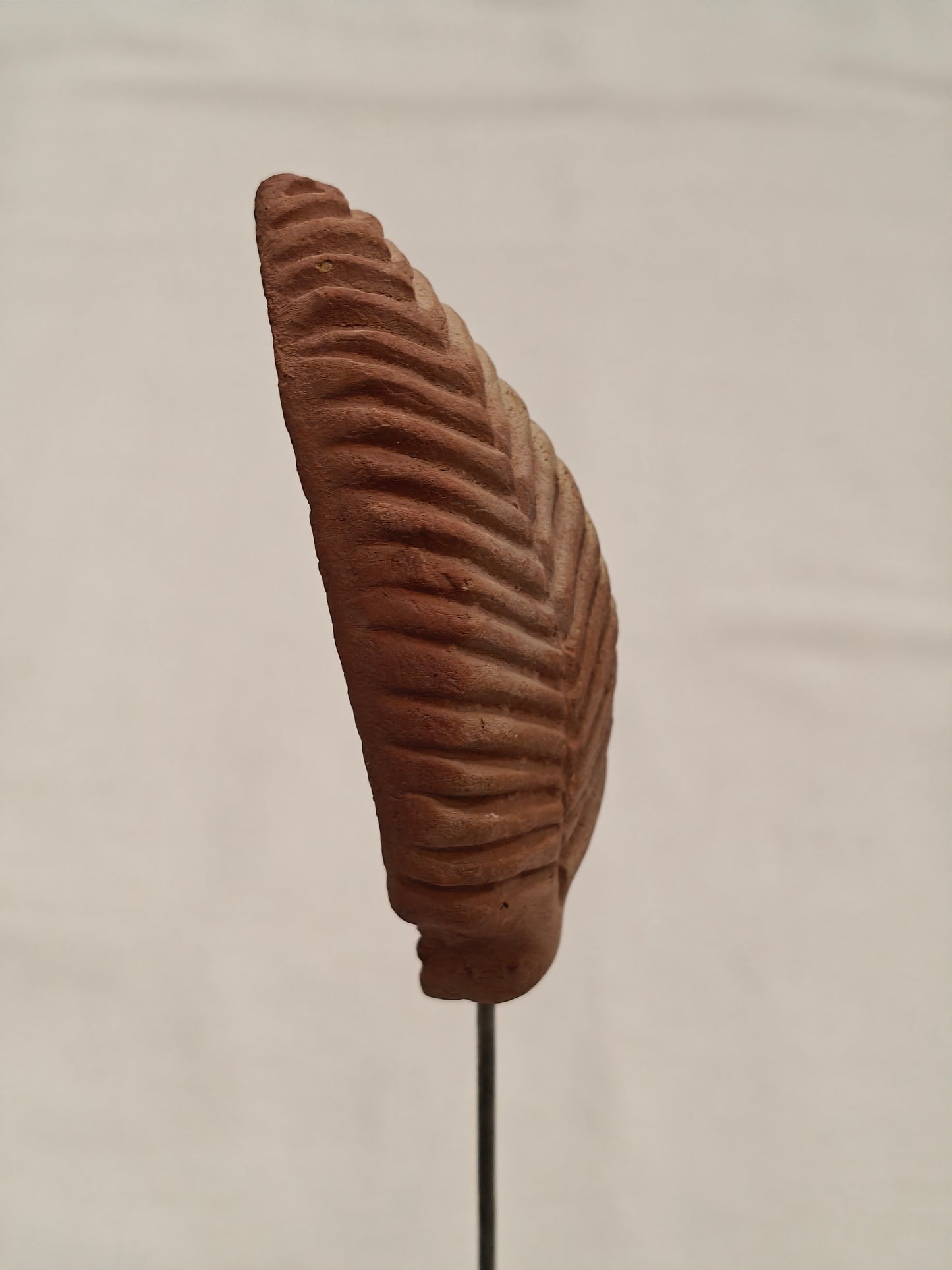 Handcrafted with clay garden stick