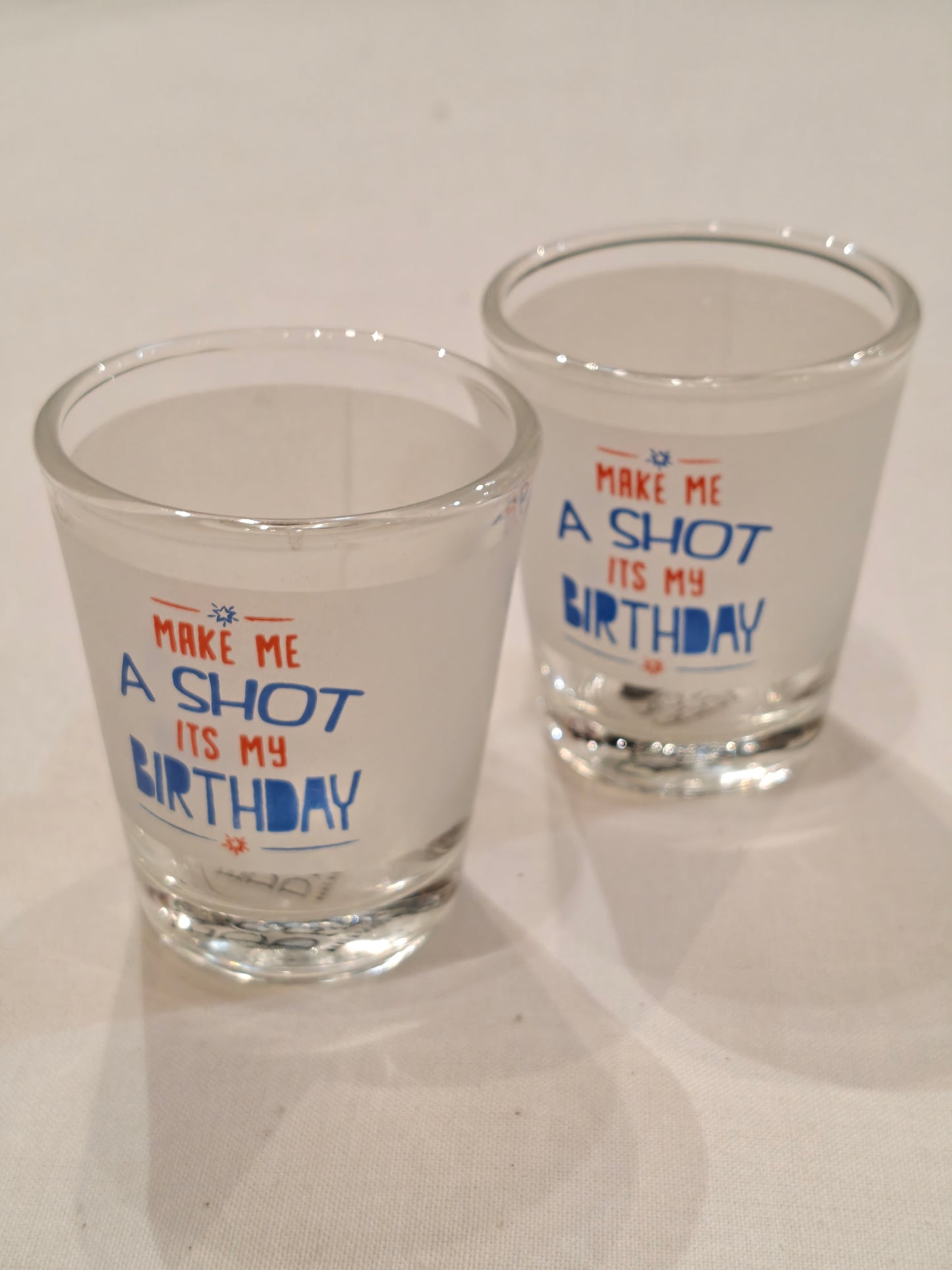 Fun quotes shot glasses - 2 piece set