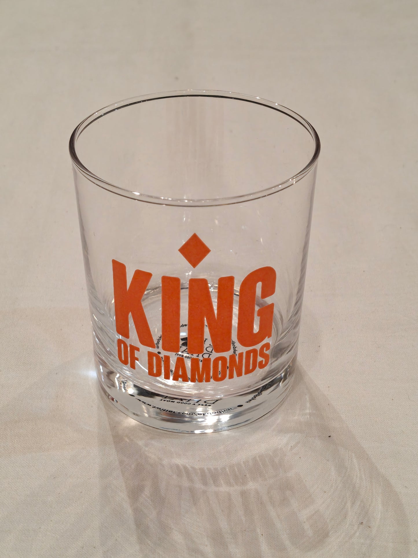 Playing cards theme whiskey glasses - set of 4