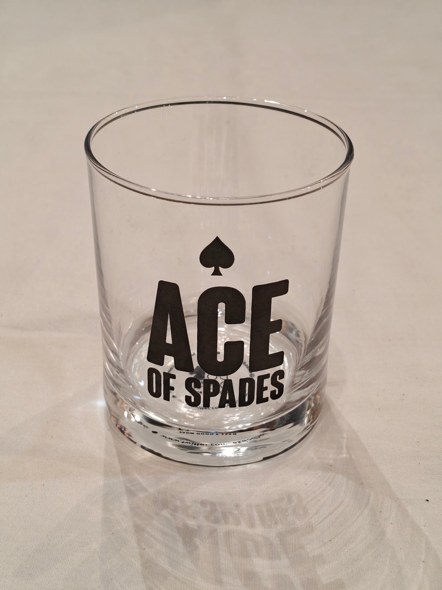 Playing cards theme whiskey glasses - set of 4
