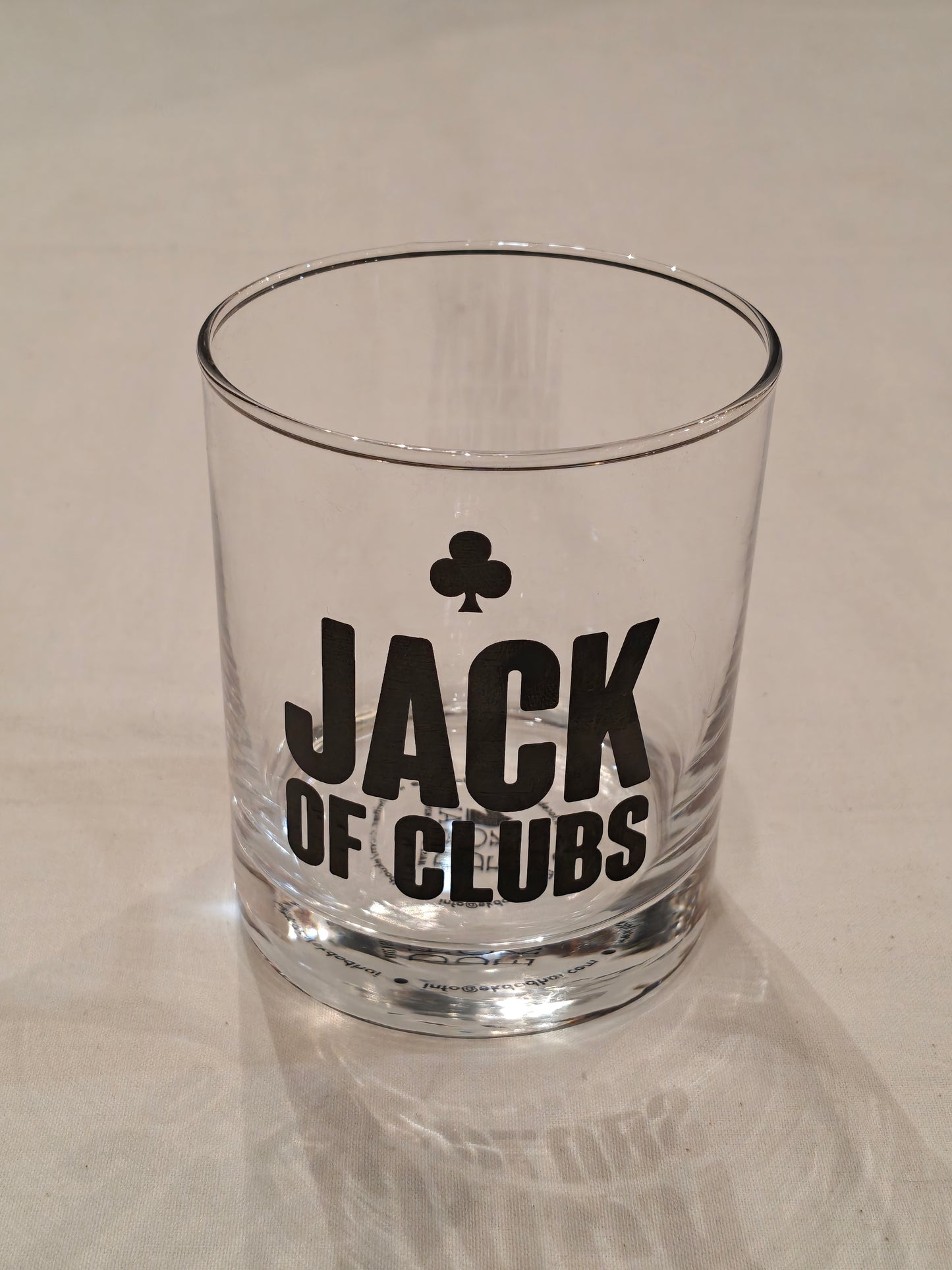 Playing cards theme whiskey glasses - set of 4