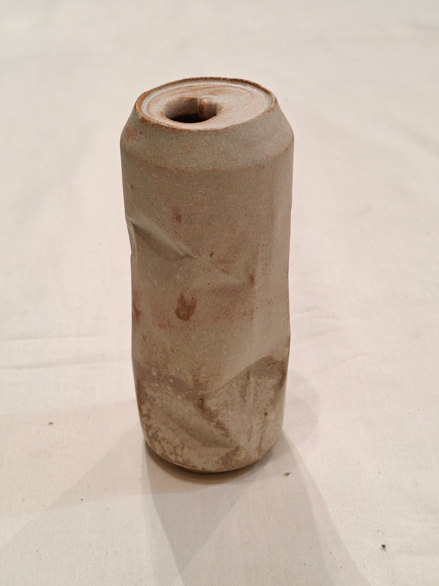 Crushed cool drink / beer can look alike - Handcrafted vase / decor / organizer