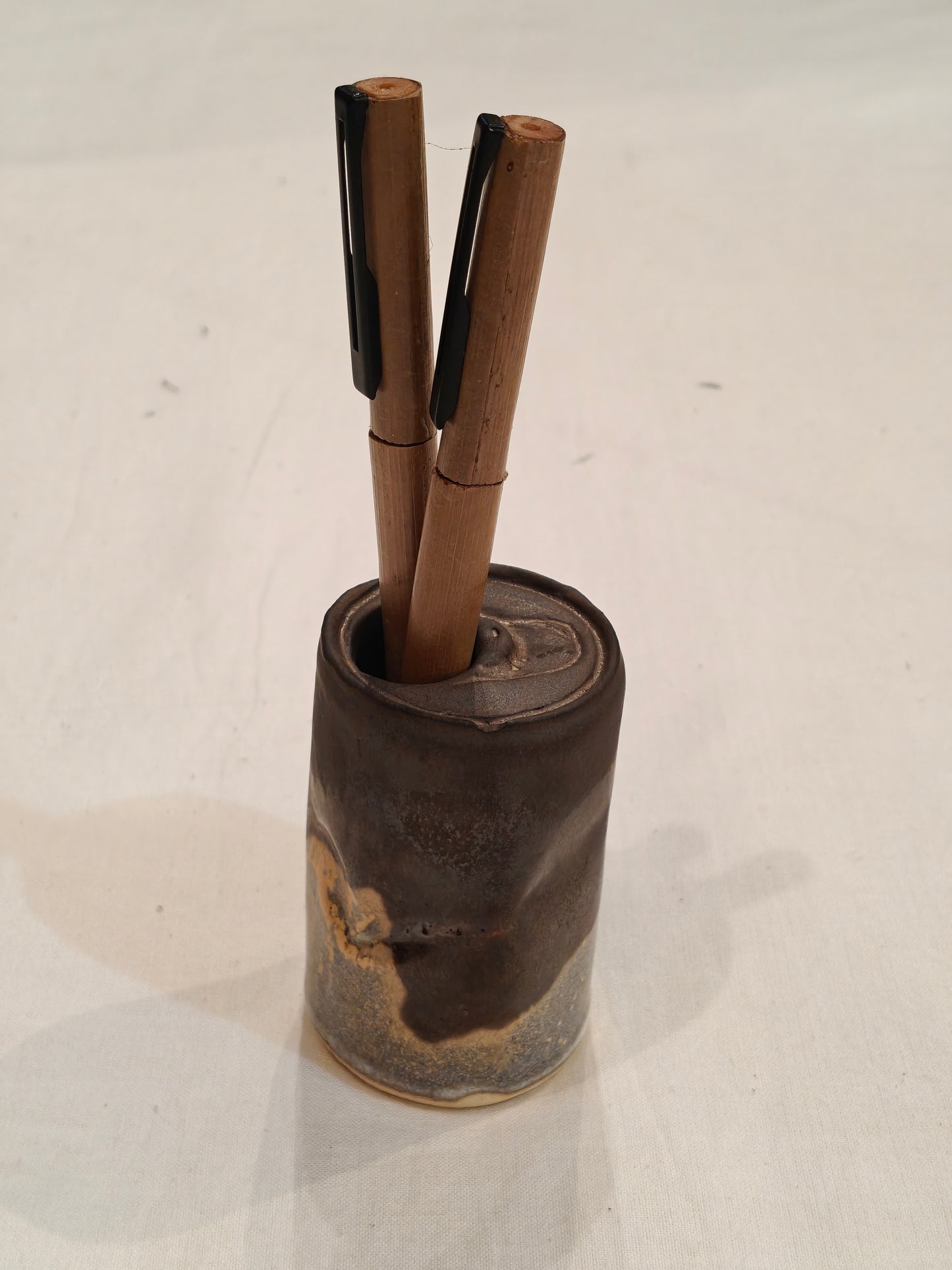 Crushed cool drink / beer can look alike - Handcrafted vase / decor / organizer