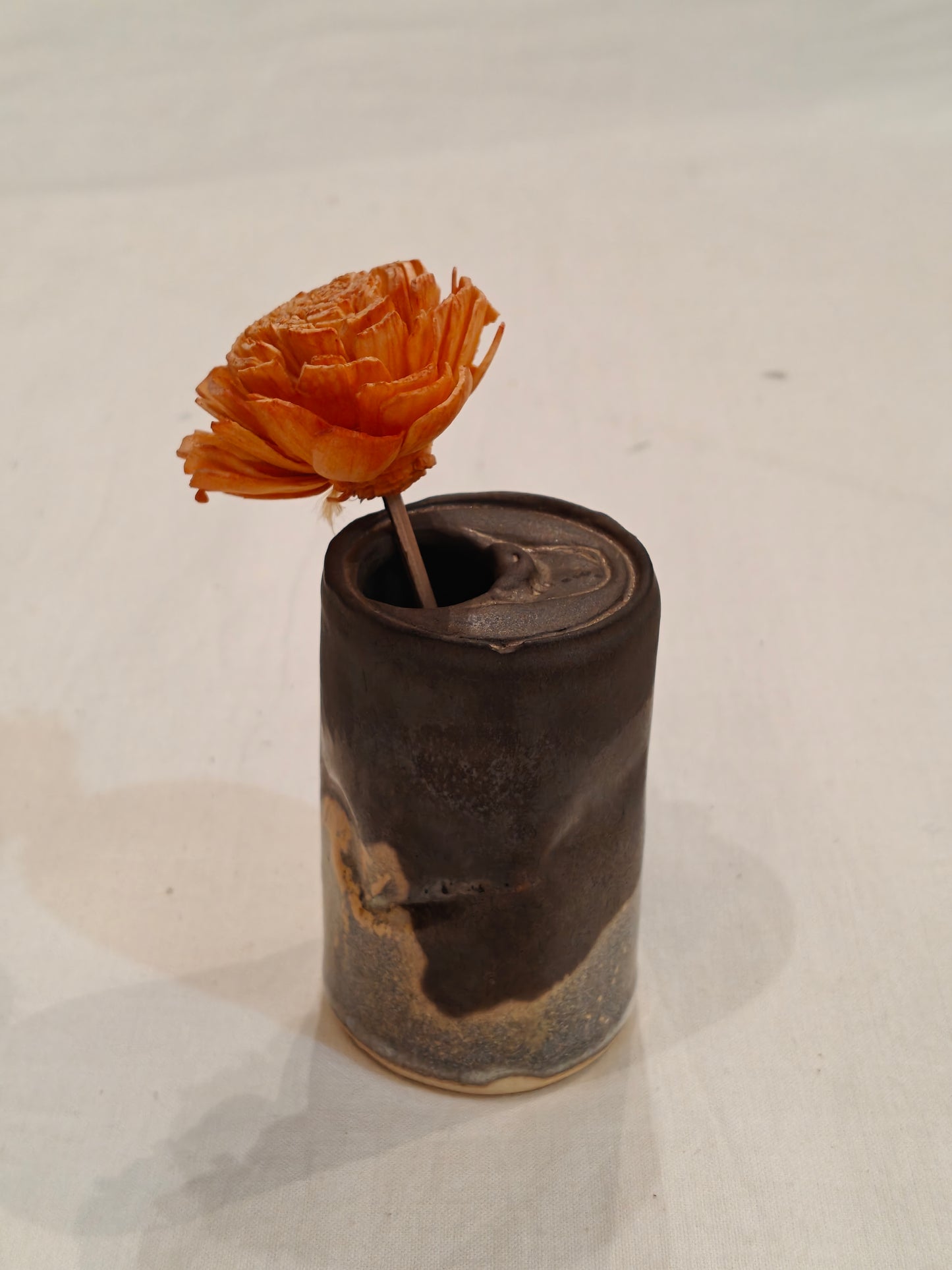 Crushed cool drink / beer can look alike - Handcrafted vase / decor / organizer