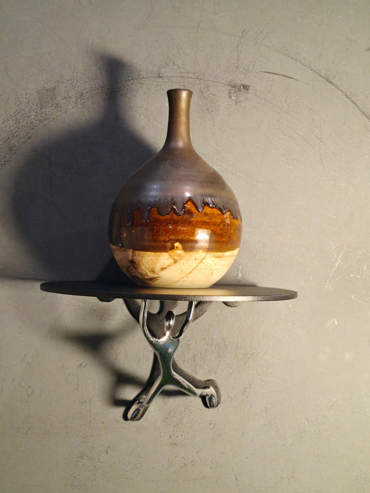 Man holding the shelf - quirky wall shelf