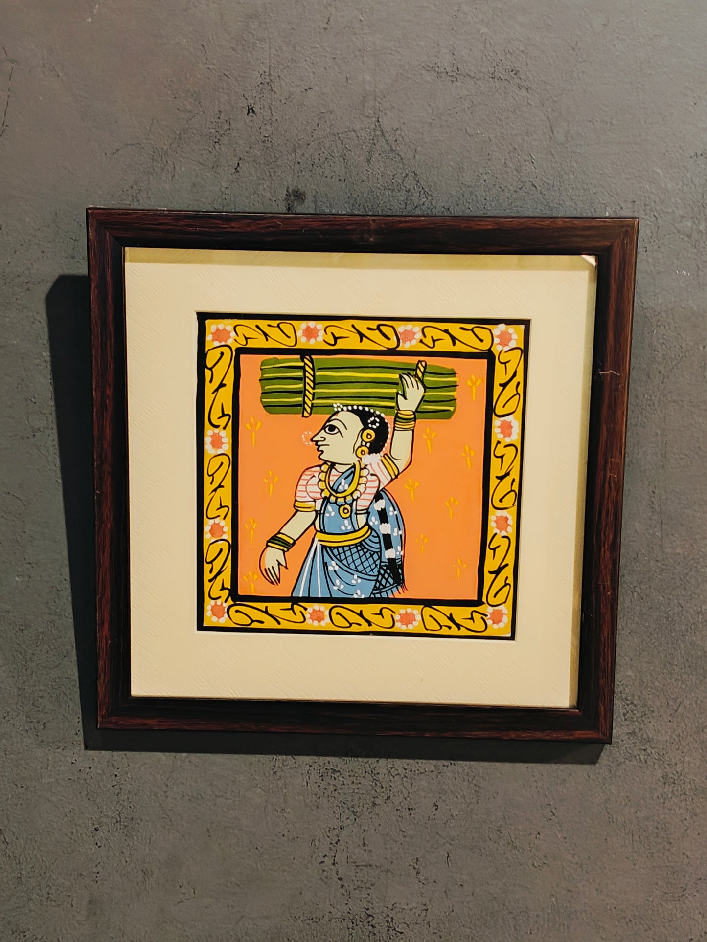 Cheriyal handpainted paintings - wall frames - 9×9 Inches