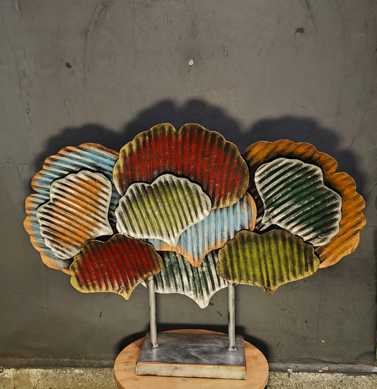 Multicolor metal tree handicraft decor