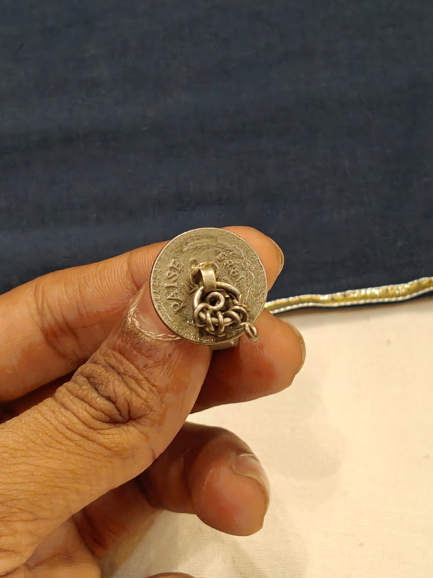 25 paise coin handcrafted finger ring