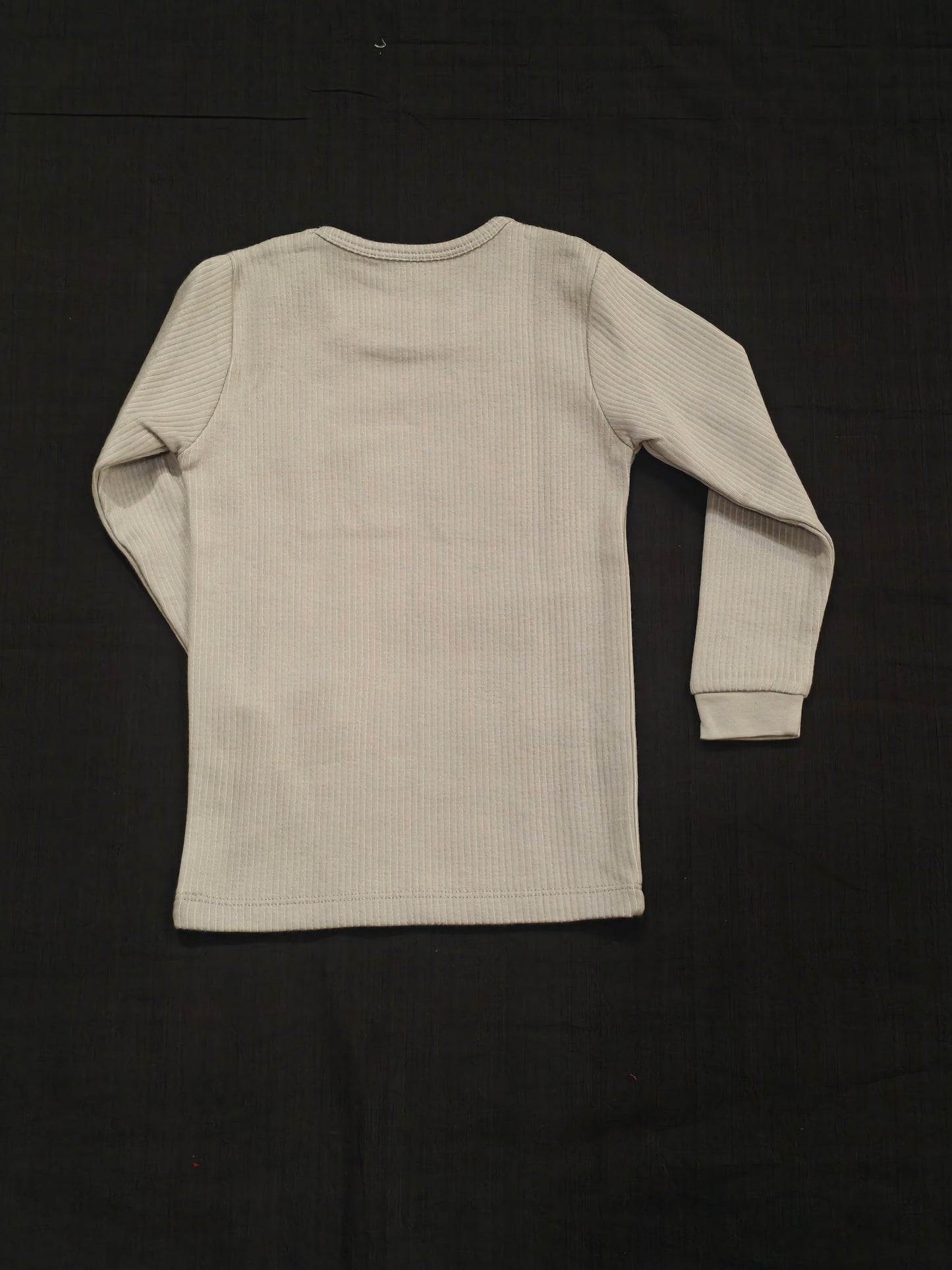 Grey full sleeves thermal tshirt with fox print