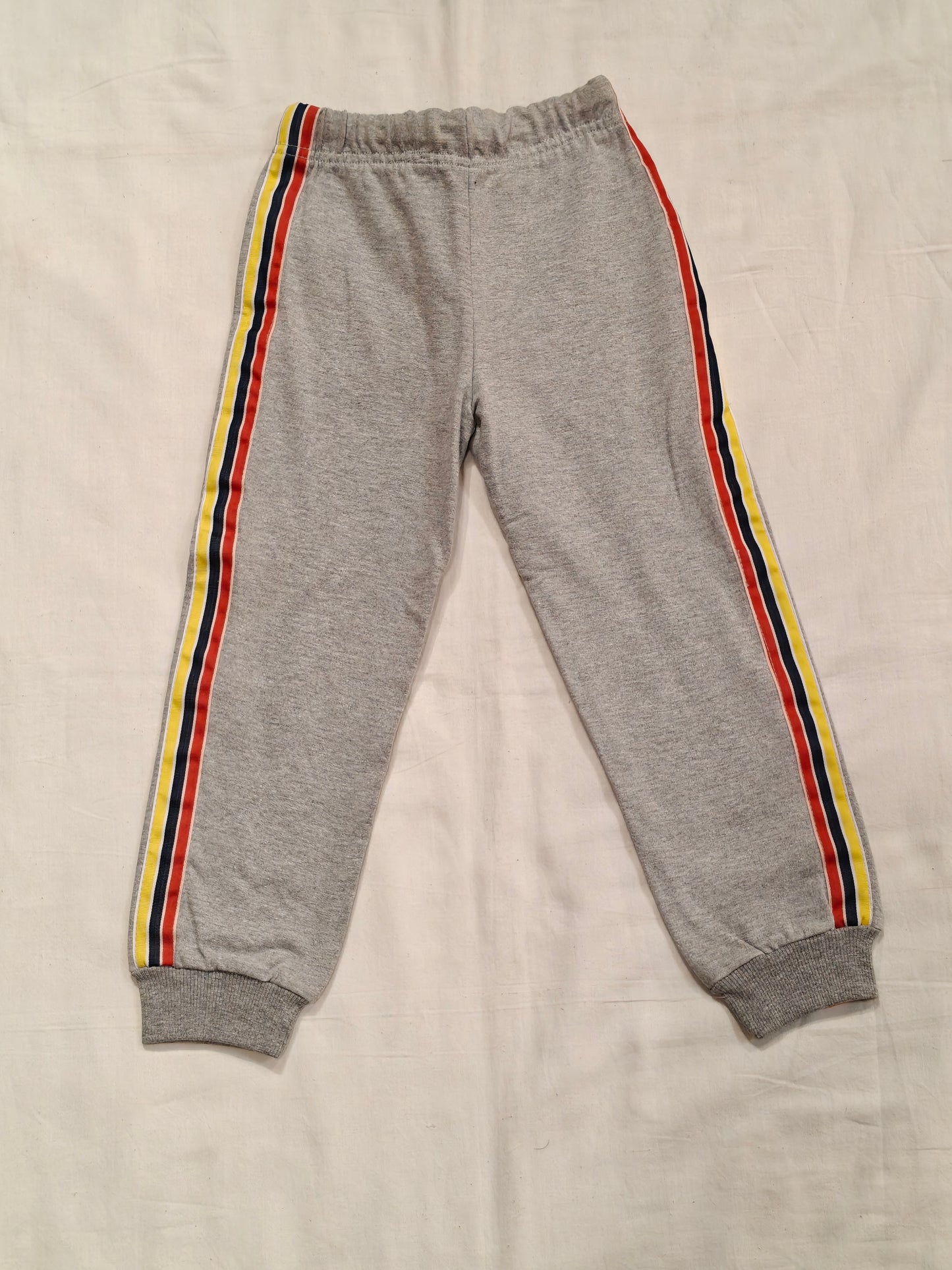 Grey cotton jogger with guitar print for children