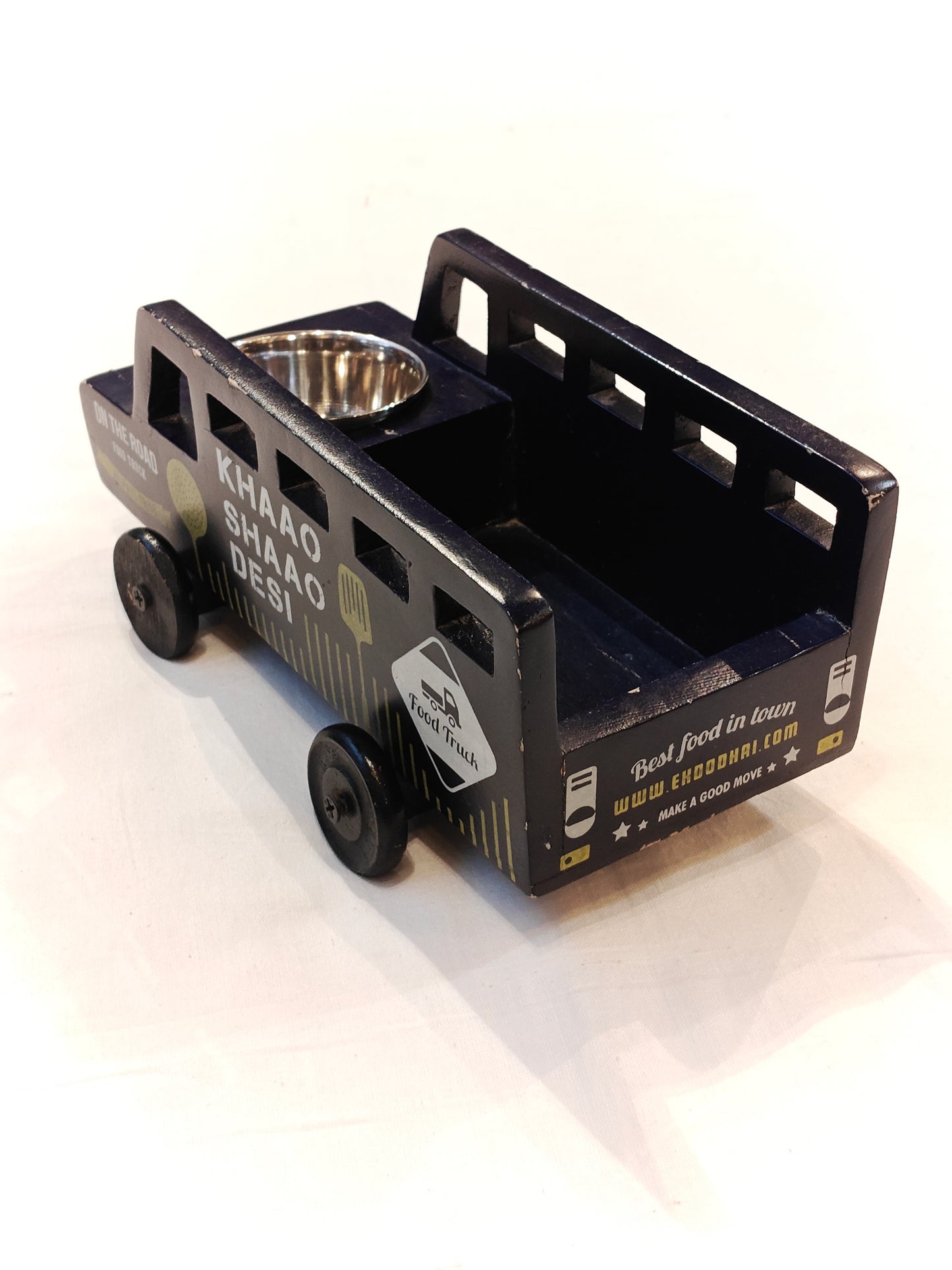 Khao shao hand-painted wooden truck - platter