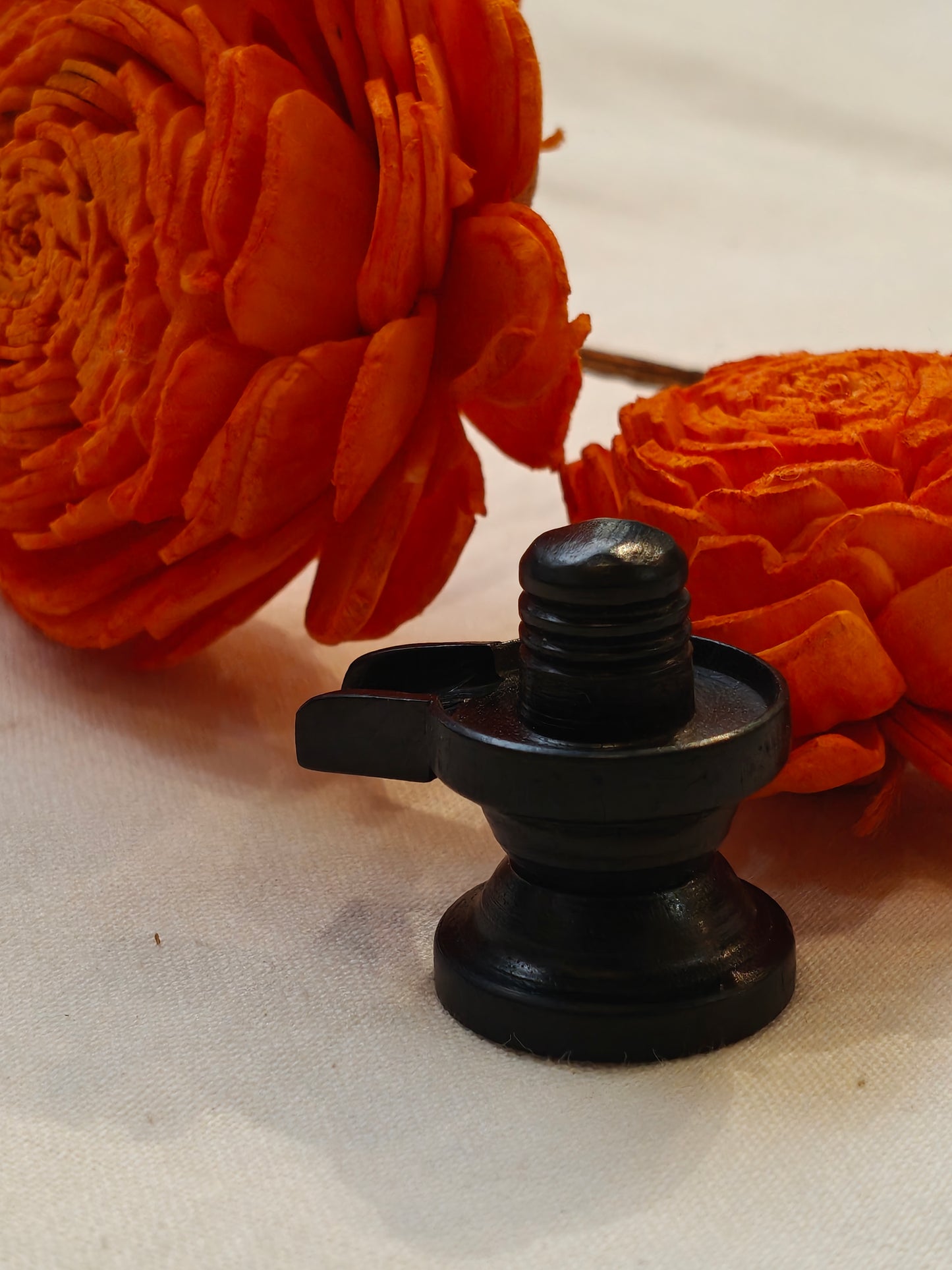 Shiva lingam - black ebony Wooden hand carved