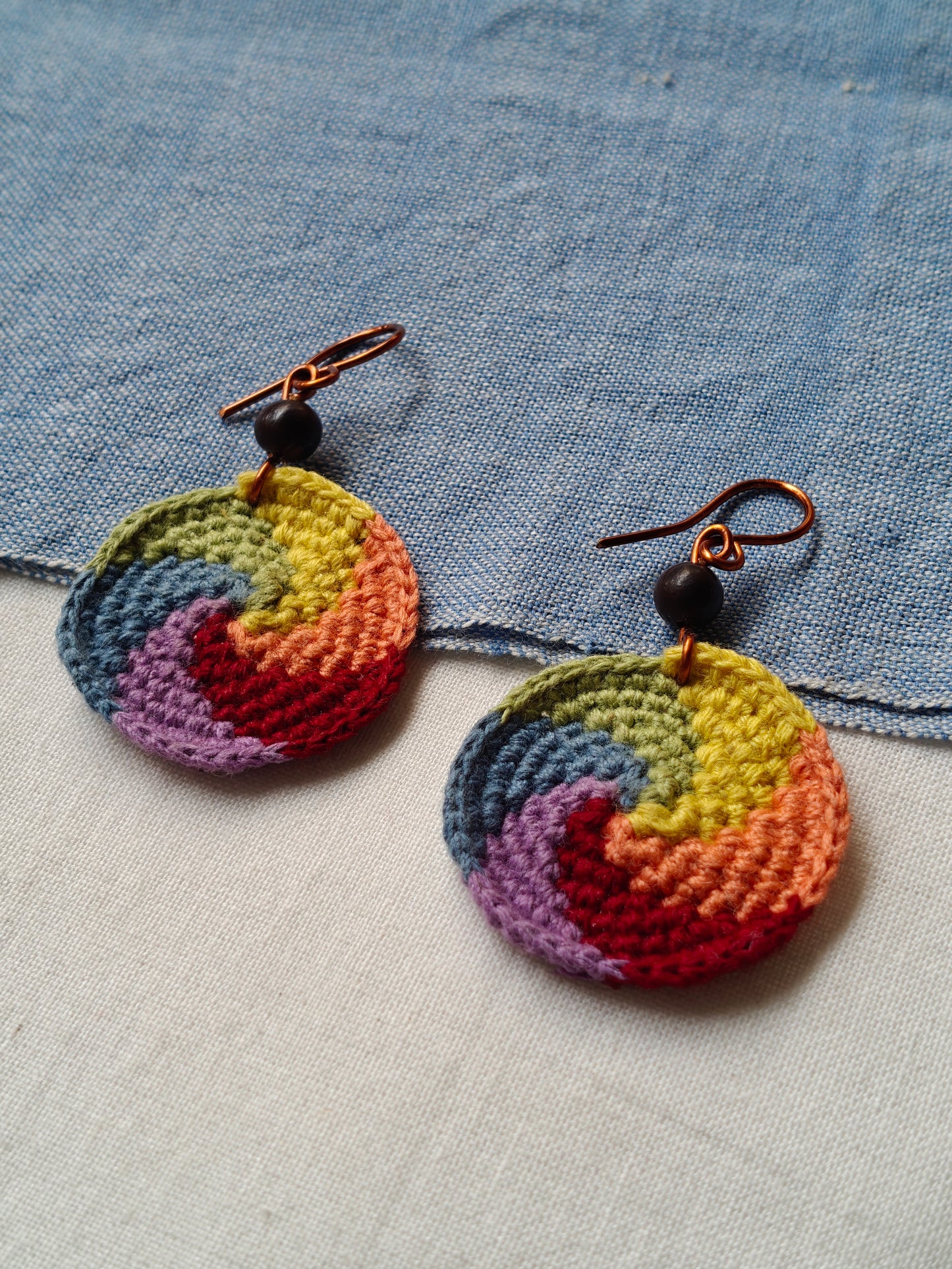 Seed earrings collection - handcrafted hooks