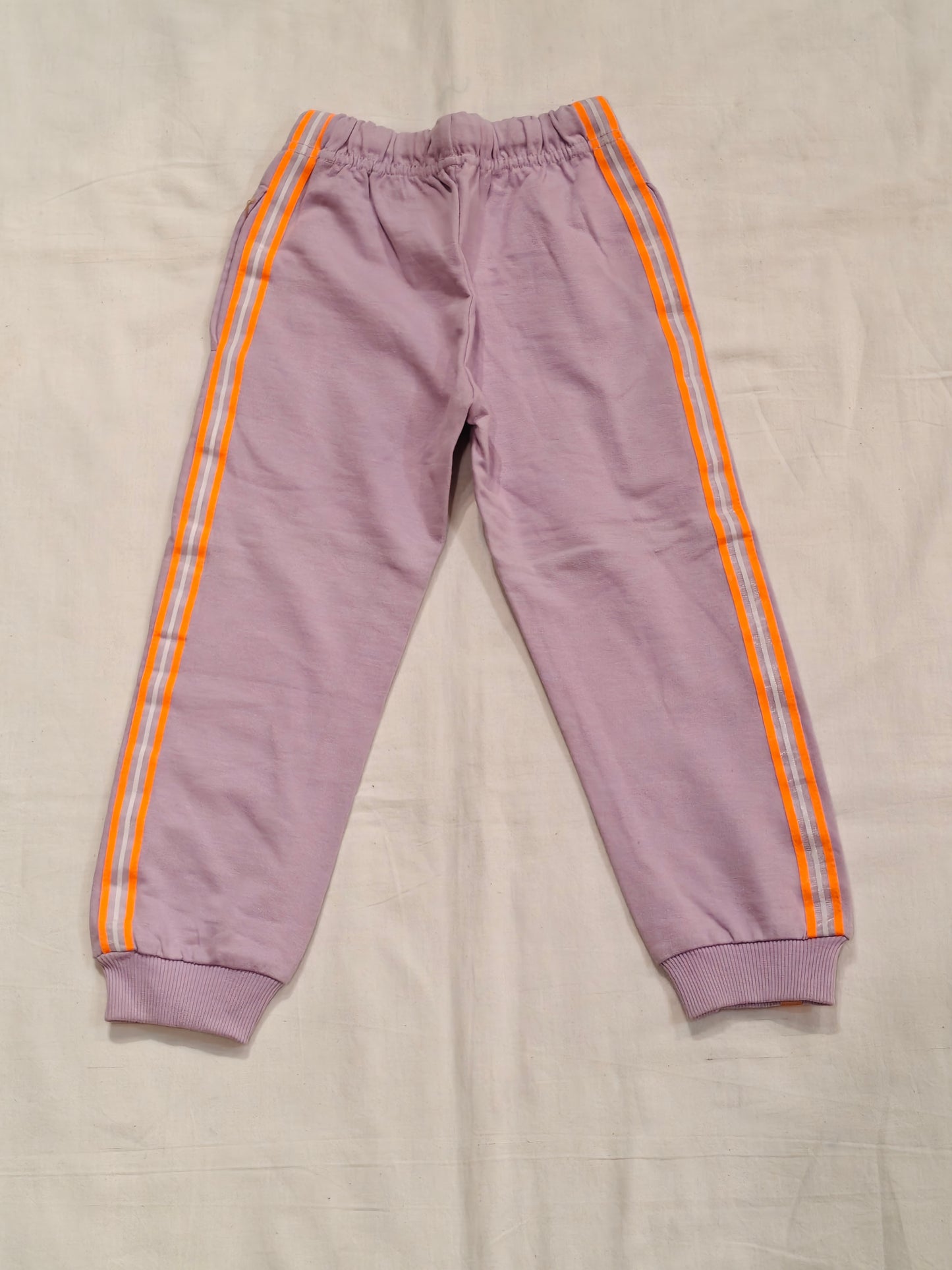 Lavender jogger track pants with popsicle print