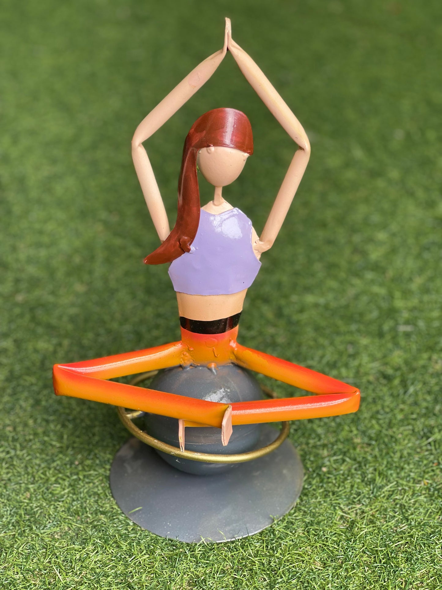 Colorful yoga dolls, set of 3 - Iron handcrafted