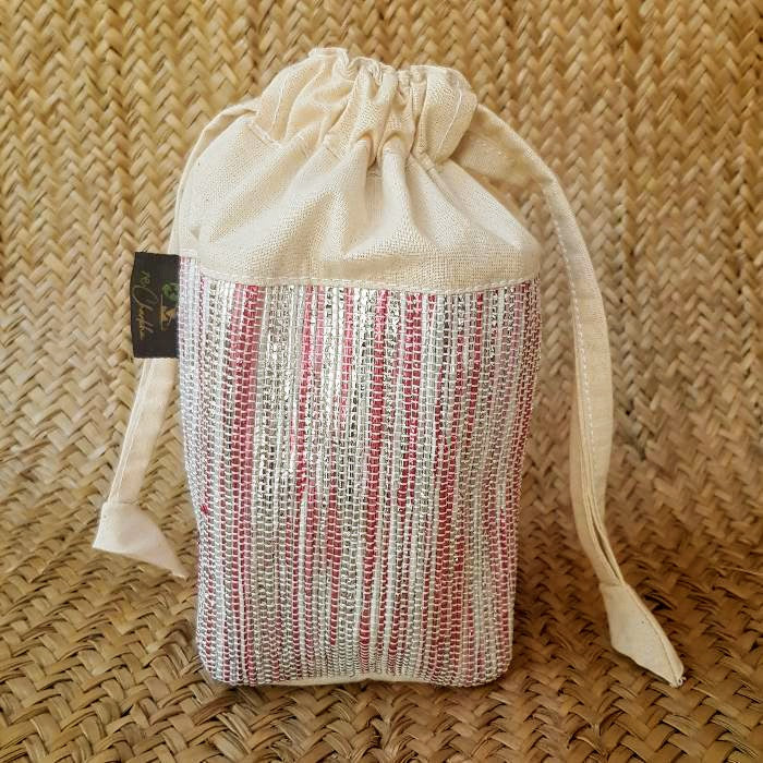 Upcycled plastic wrapper Potli