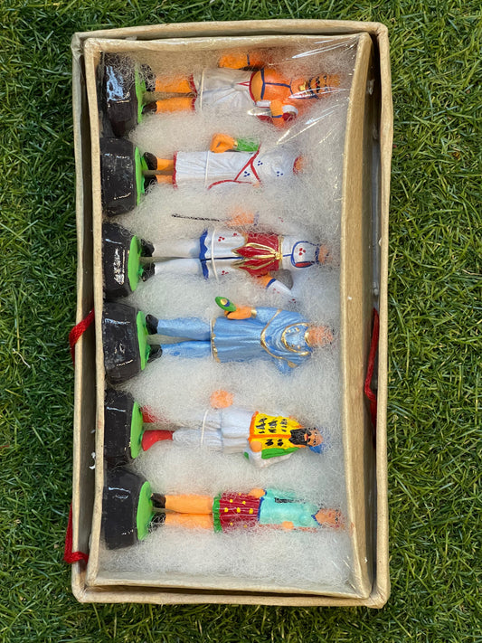People from different regions of India - Miniature clay set of 6 figurines