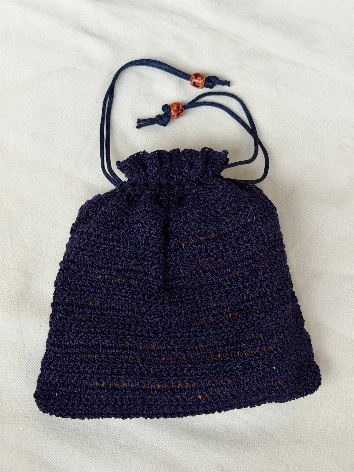 Potli crochet bag / pouch - hand made with love - plethora of colors available, click to see