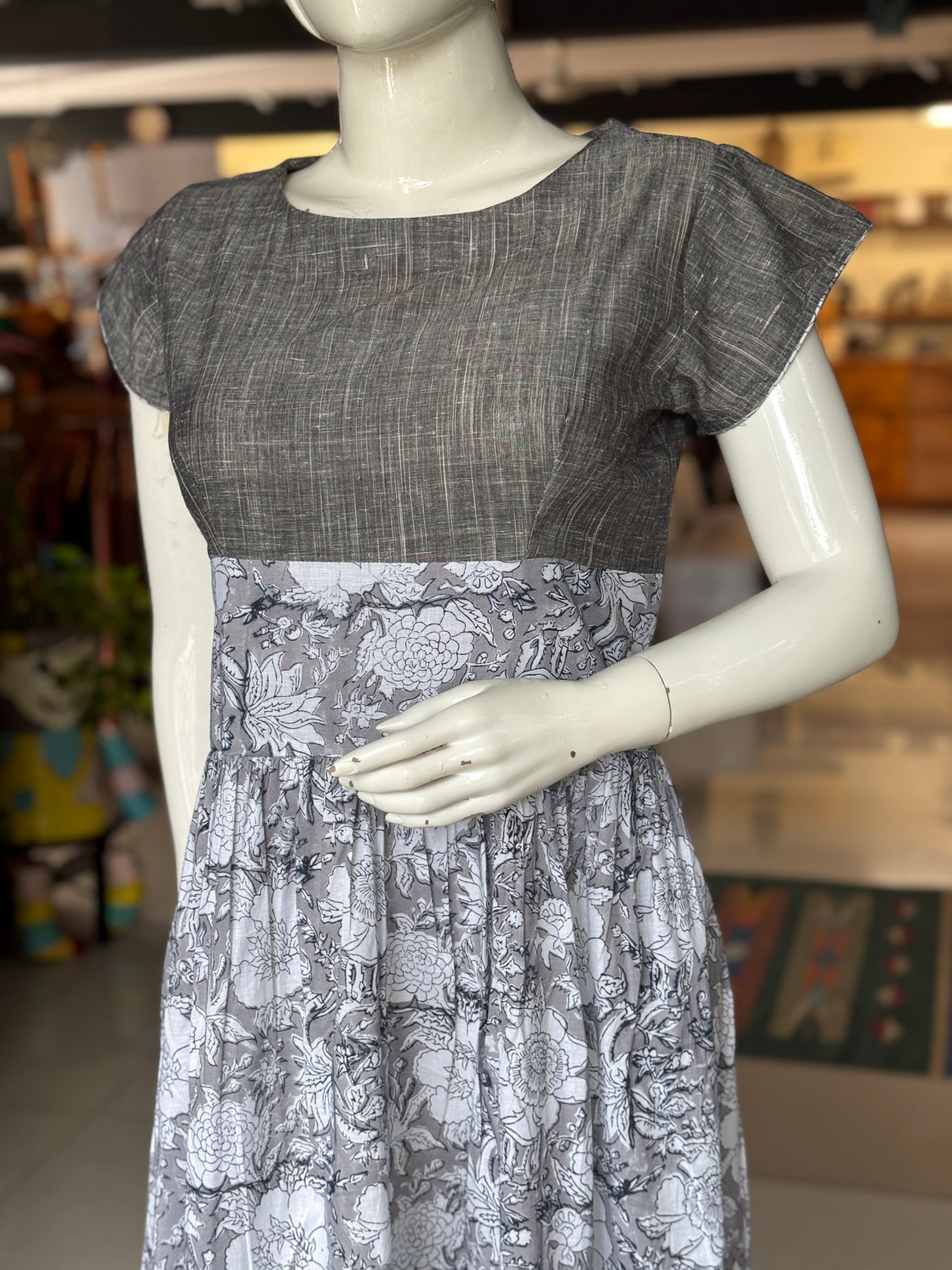 High waist skirt n top look trendy cotton dress - click to see options