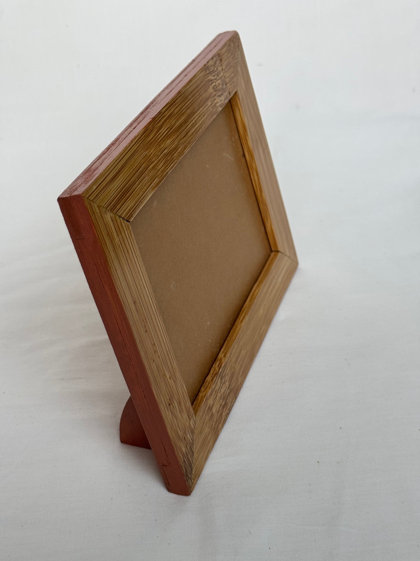 Wooden bamboo photo frame