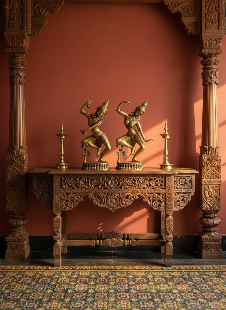 Shiv ji n Parvati ji - vintage brass statues in dancing pose