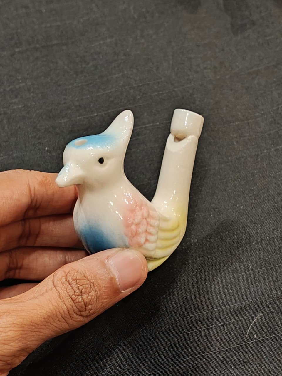 Clay / ceramic bird water whistle