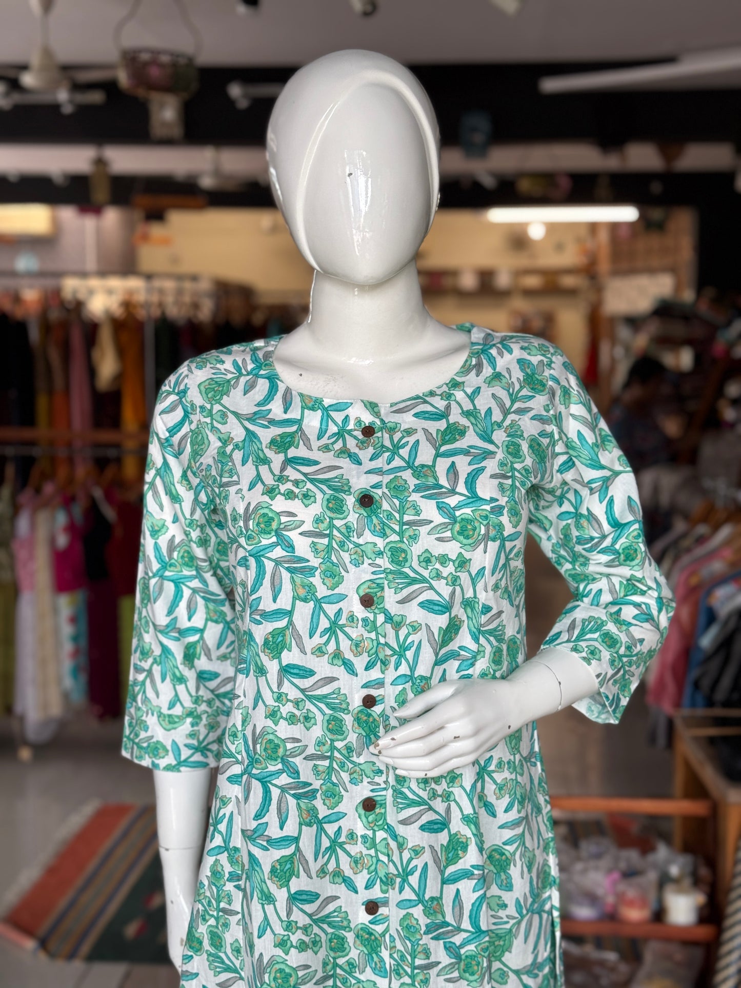 Coord set - 2 piece flex cotton kurti, flared pants - multiple prints options