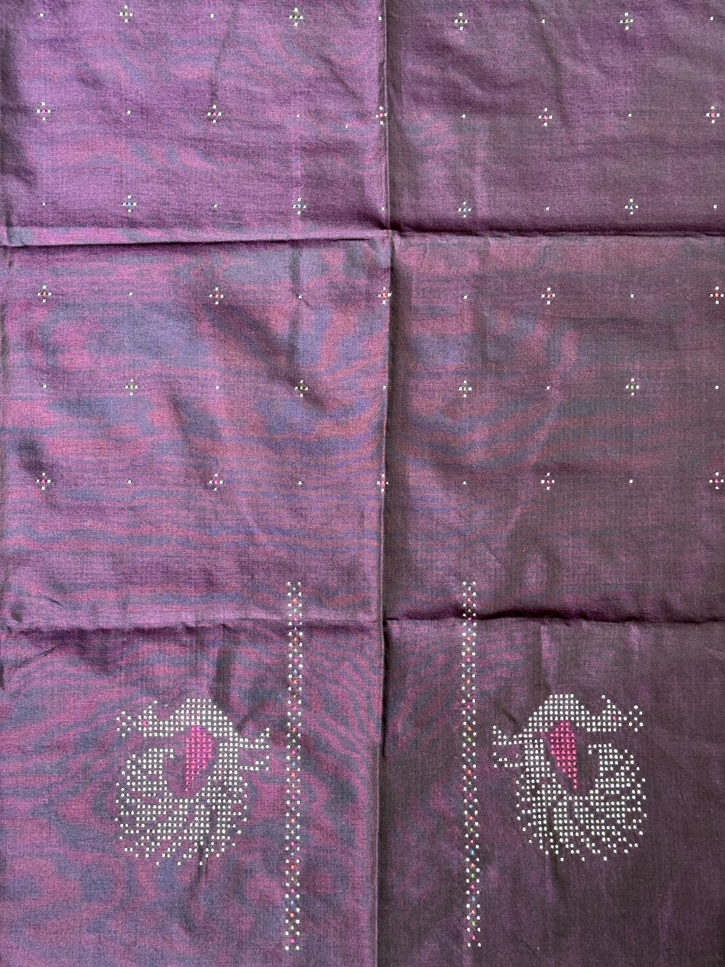 Tangaliya handloom cotton unstitched blouse piece