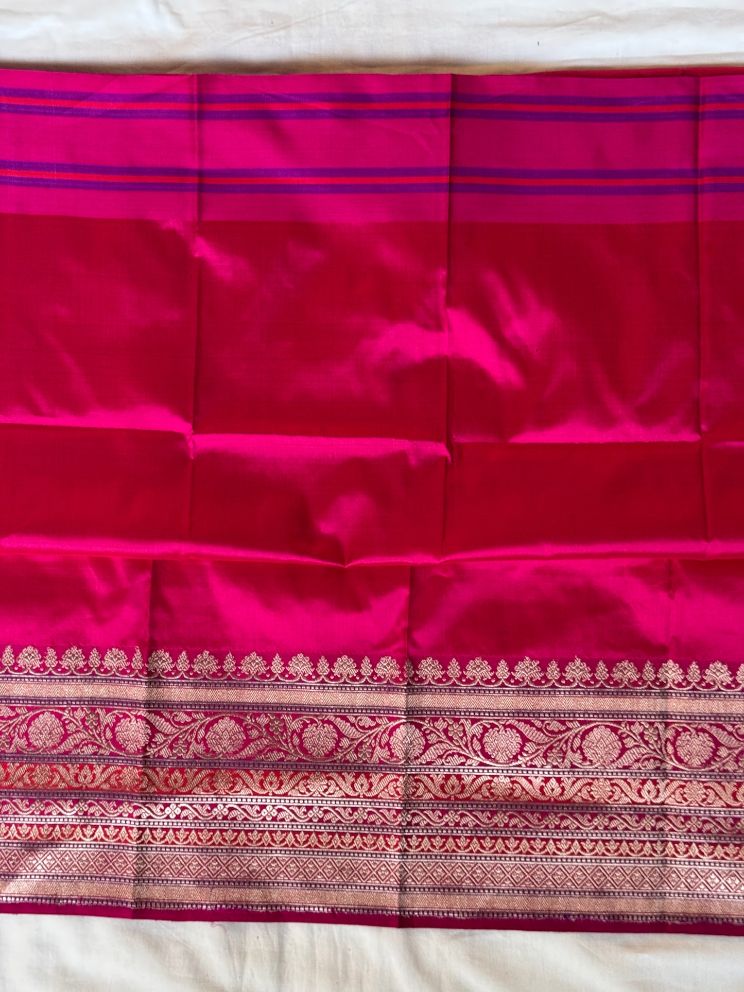 Pure katan silk handwoven unstitched blouse piece - multiple designs available