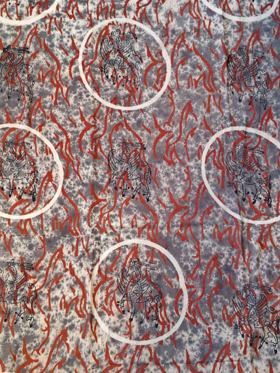 Ajrakh natural dyed, handblock printed cotton fabric - click to see design options