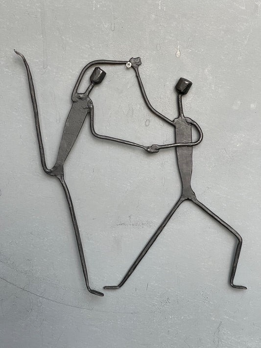 Dancing couple - handcrafted wrought iron