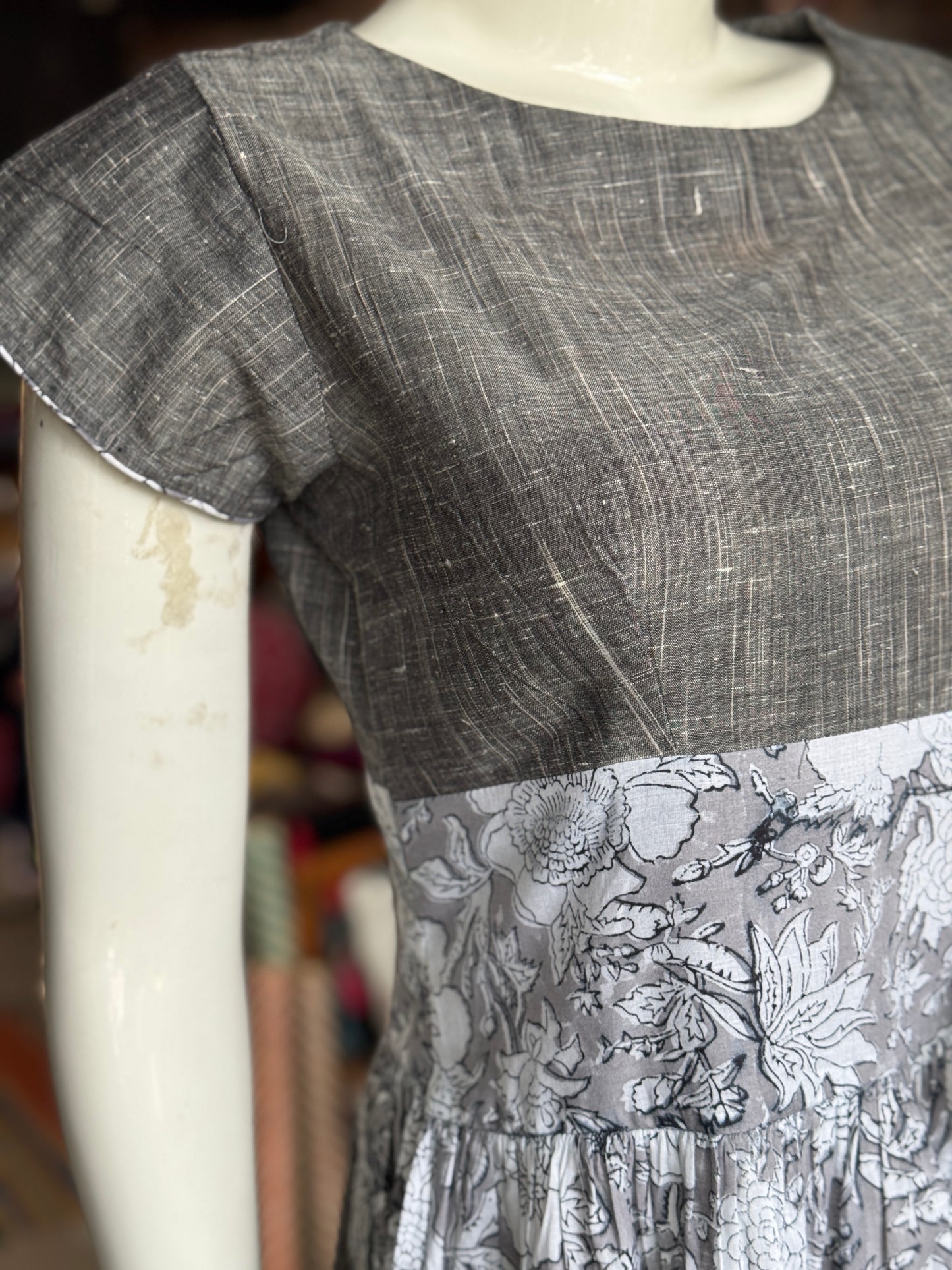 High waist skirt n top look trendy cotton dress - click to see options