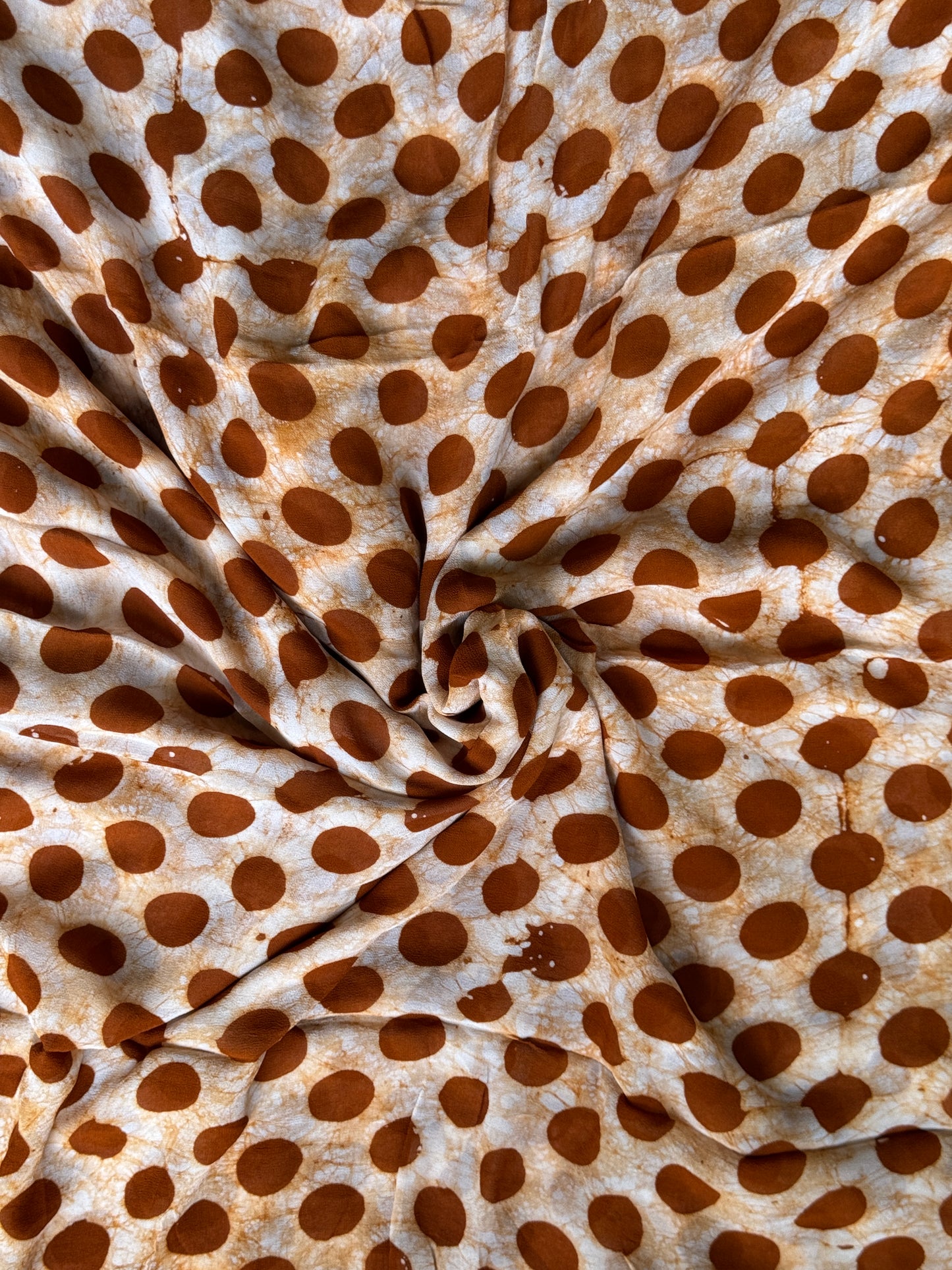 Batik hand block printed viscose georgette fabrics - multiple designs available