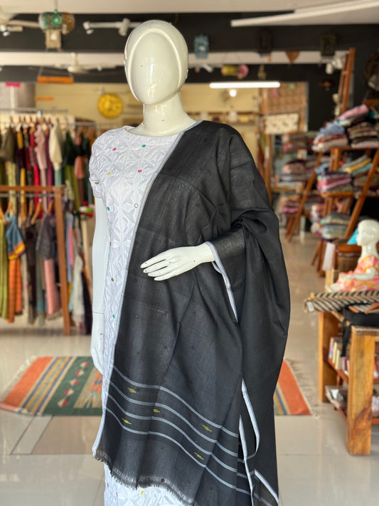 Cotton Manipuri handloom dupatta - colors available