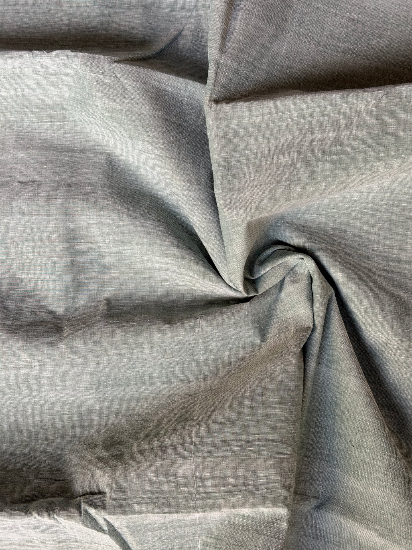 Sage green cotton handwoven fabric